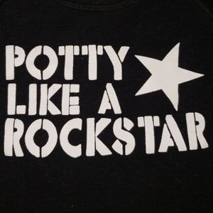 Onesie POTTY LIKE A ROCKSTAR 0-3mos